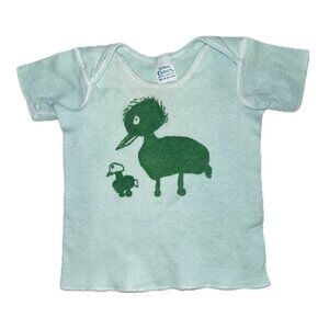 Vintage Curity Baby Knits Shirt 12 Month Duck Tee
